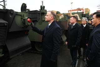 Prezydent Andrzej Duda w Gdyni. Odebrano pierwszą partię południowokoreańskich czołgów