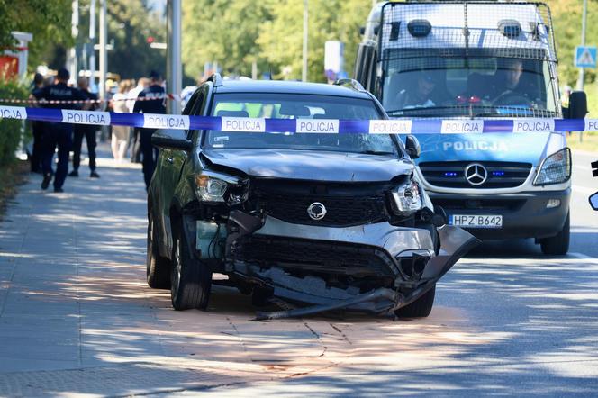 Wypadek na ul. Woronicza w Warszawie. Kierowca potrącił 10 osób 