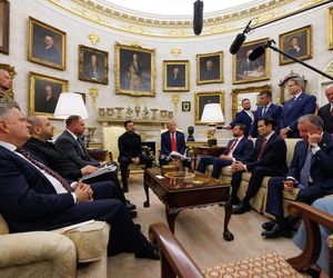 Spotkanie Zełeński - Trump w Białym Domu z udziałem europejskich liderów