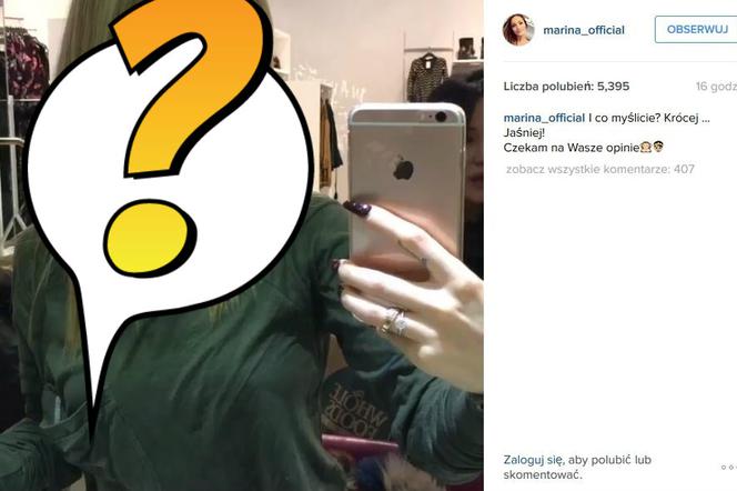 Marina Łuczenko w nowej fryzurze?