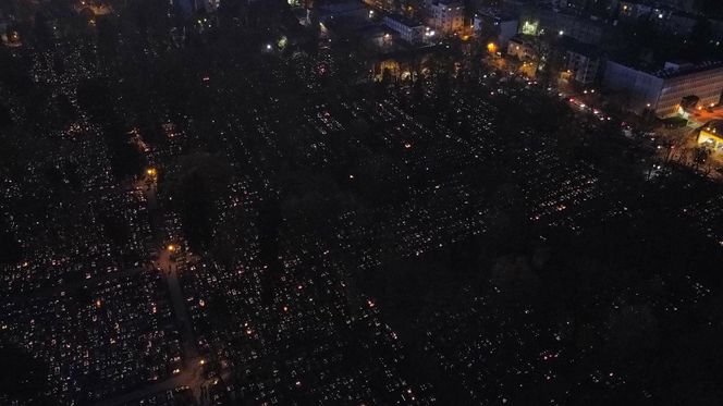 Tak wygląda nocą cmentarz przy ul. Lipowej w Lublinie!