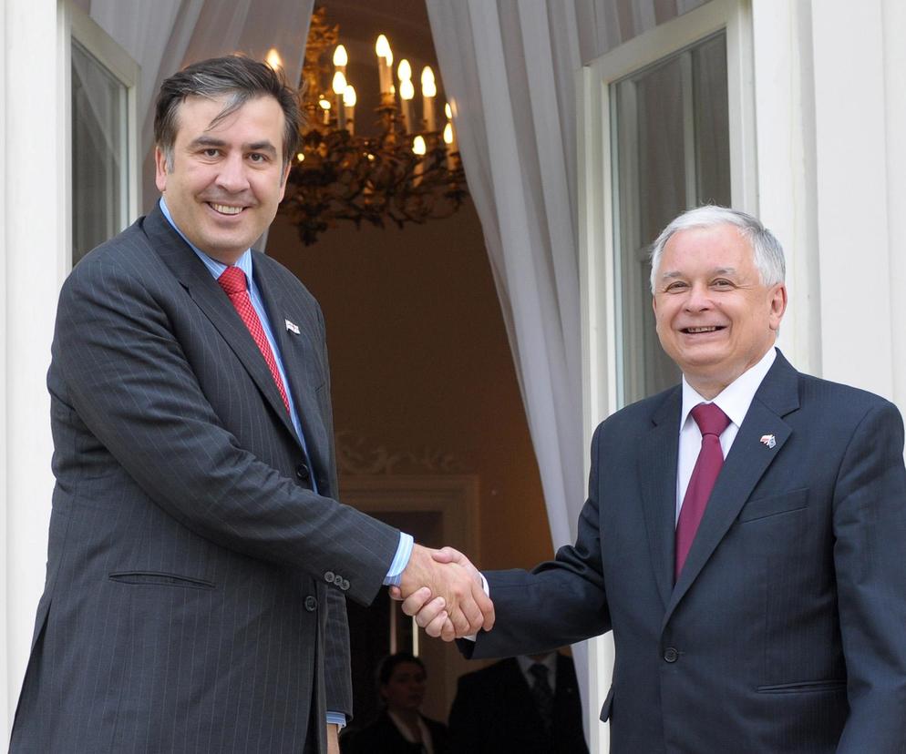 Saakaszwili & Lech Kaczyński