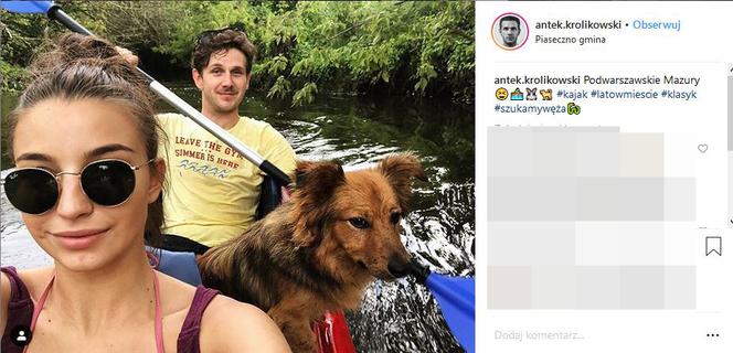 Julia Wieniawa ma nowego pieska Gustawa 