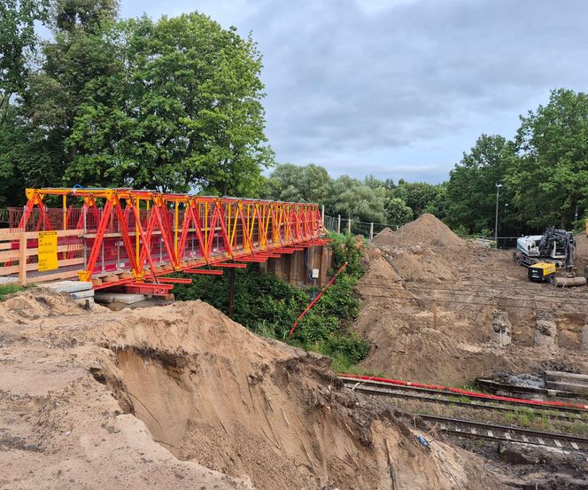 Postępują prace na olsztyńskim Tracku. Powstaje m.in. nowoczesny wiadukt