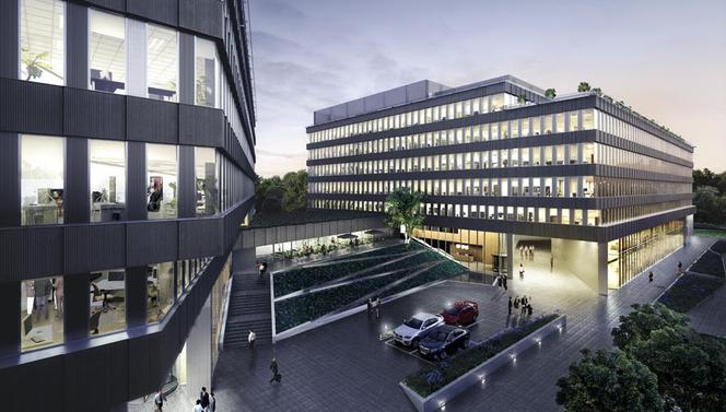 Park Rozwoju autorstwa JEMS Architekci. Inwestorem kompleksu jest spółka Echo Investment.