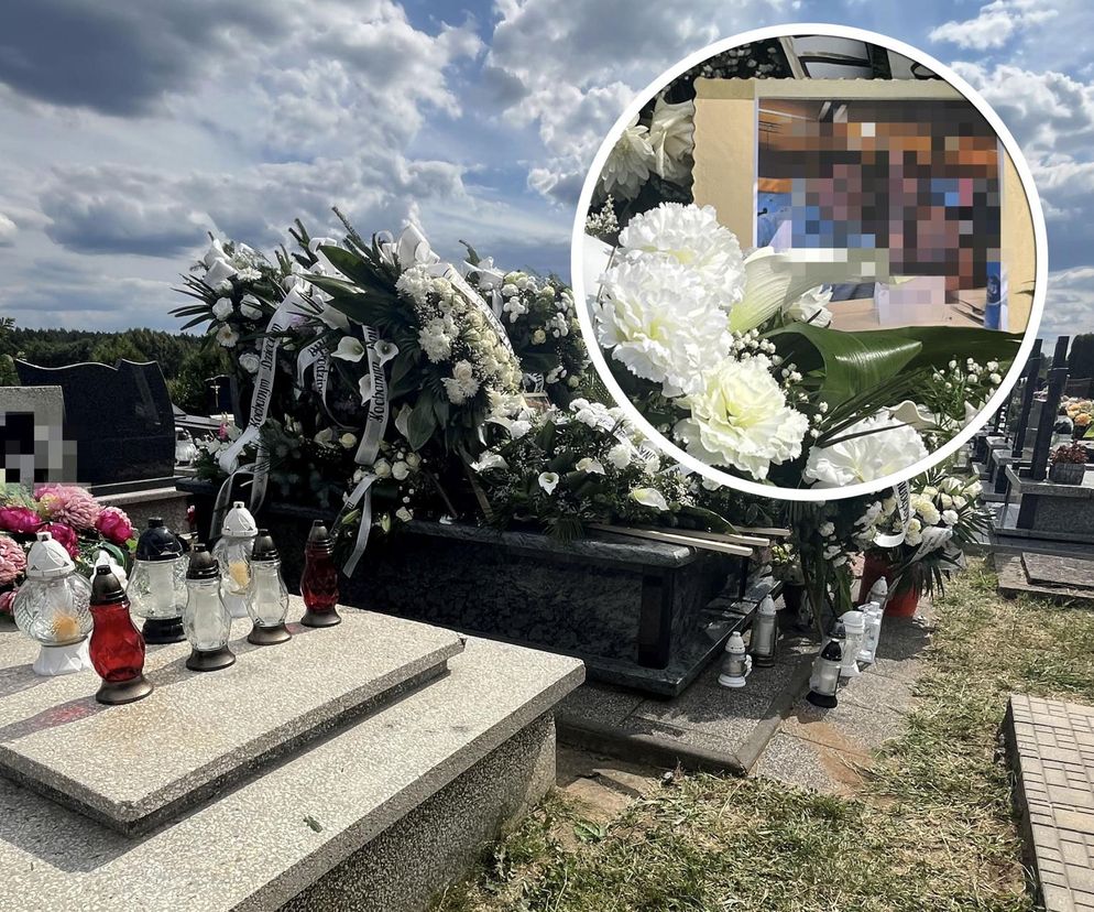 Tuszów Narodowy. Grób Dominiki i Grzesia, którzy zginęli w tragicznym wypadku