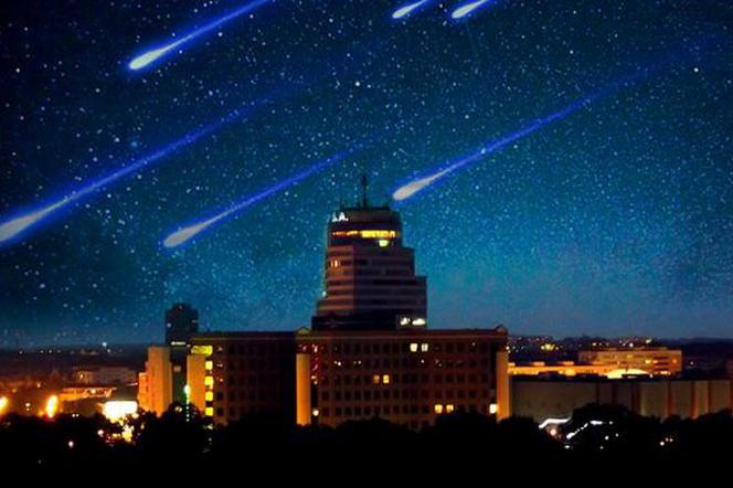 Rój meteorów nad Szczecinem