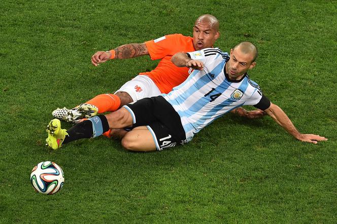 Nigel De Jong i Javier Mascherano, Holandia - Argentyna