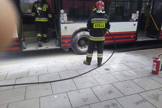 Pożar autobusu na ul. Jagiellońskiej