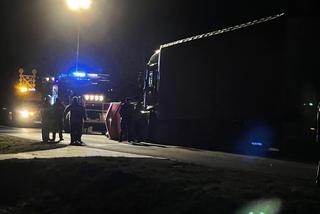 Koszmarny wypadek pod Węgrowem. 20-latek zmiażdżony przez ciężarówkę 