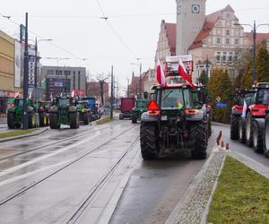 Protest rolników w Olsztynie 21 lutego. Co dzieje się w centrum?