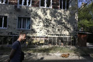 Szpital zbombardowany w Doniecku