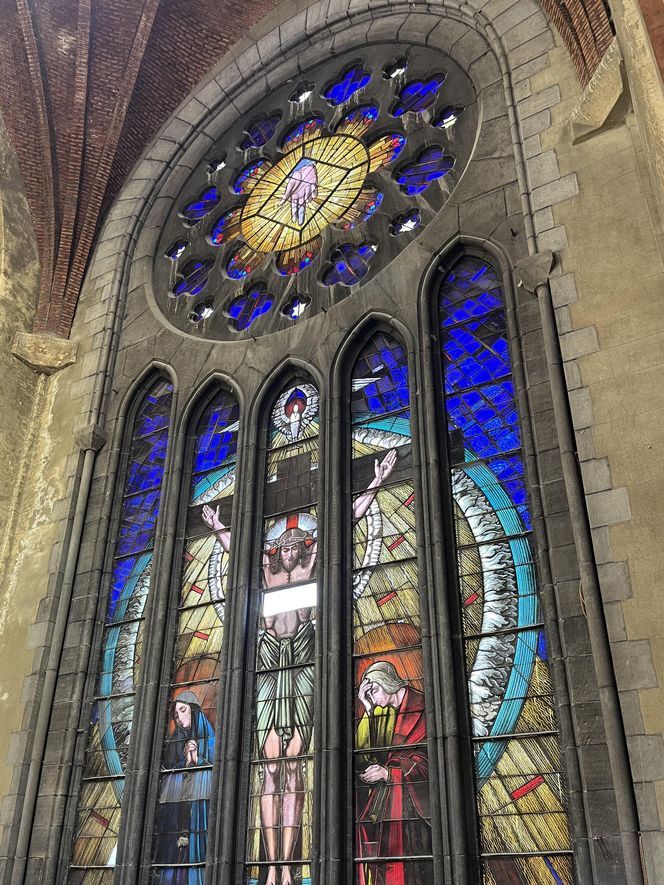 Ścianka wspinaczkowa w kościele św. Antoniego Padewskiego w Brukseli