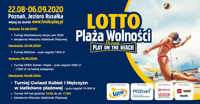 Lotto Plaża Wolności: Siatkarskie święto nad Jeziorem Rusałka! [SZCZEGÓŁY]