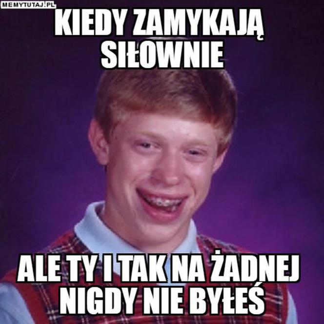 Zamknięcie siłowni, koniec z zajęciami fitness [MEMY]