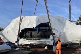 Pompa ciepła, serce nowej instalacji Wrompy, dotarła do Polski