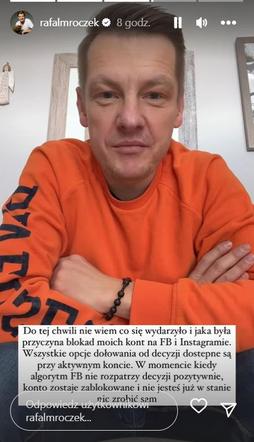 Marcin Mroczek (Piotrek z M jak miłość) na profilu brata Rafała na Instagramie