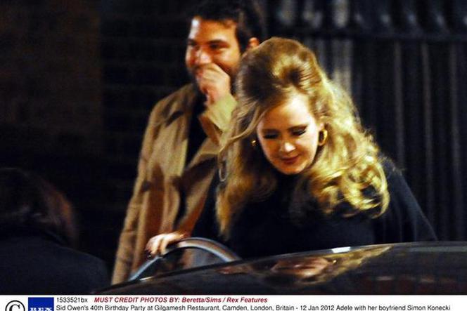 Adele i Simon Konecki w londyńskiej restauracji