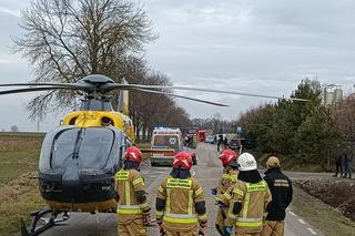 Groźne zdarzenie drogowe w miejscowości Modryniec. Na miejscu interweniował śmigłowiec