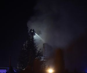 Pożar hali w Sosnowcu