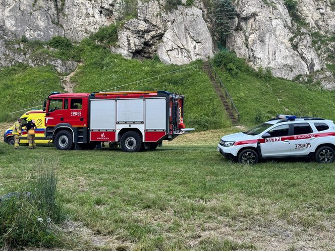 Akcja ratownicza Jurajskiej Grupy GOPR w Dolinie Kobylańskiej