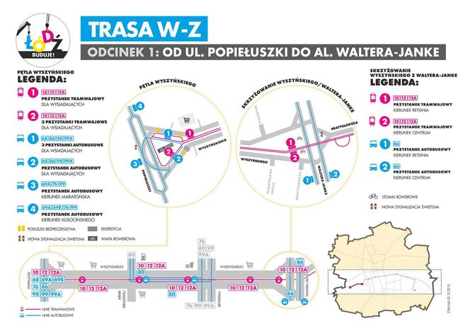 Komunikacja na trasie WZ