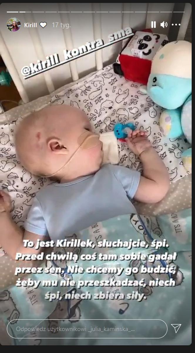 Julia Kamińska na Instagramie wspiera chorego Kirilla