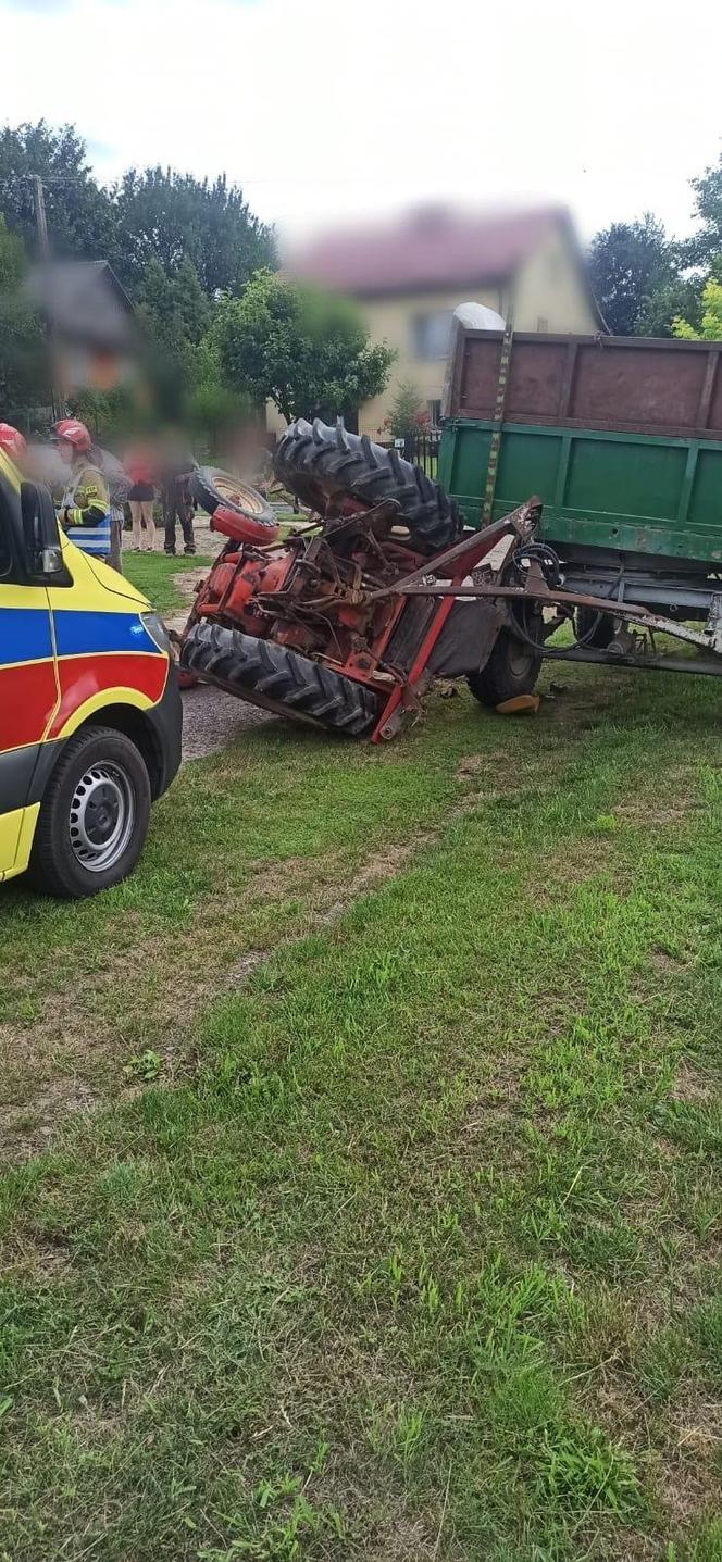 Groźny wypadek przy pracach polowych