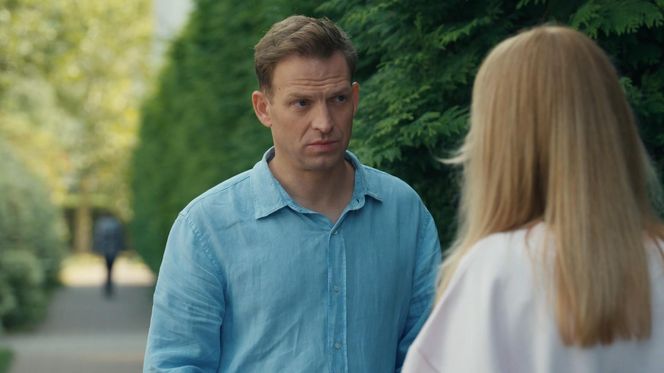 Barwy szczęścia odc. 3126. Łukasz (Michał Rolnicki), Agnieszka (Katarzyna Tlałka)