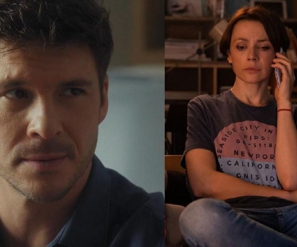 M jak miłość. Martyna (Magdalena Turczeniewicz), Marcin (Mikołaj Roznerski)