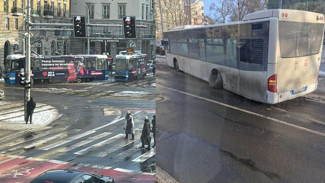 Seria stłuczek i awarii we Wrocławiu. Trudny dzień dla pasażerów MPK. Co będzie przy większych mrozach? 