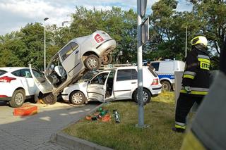 Wypadek w Zdzieszowicach. Przy Mrówce zderzyły się dwa samochody 