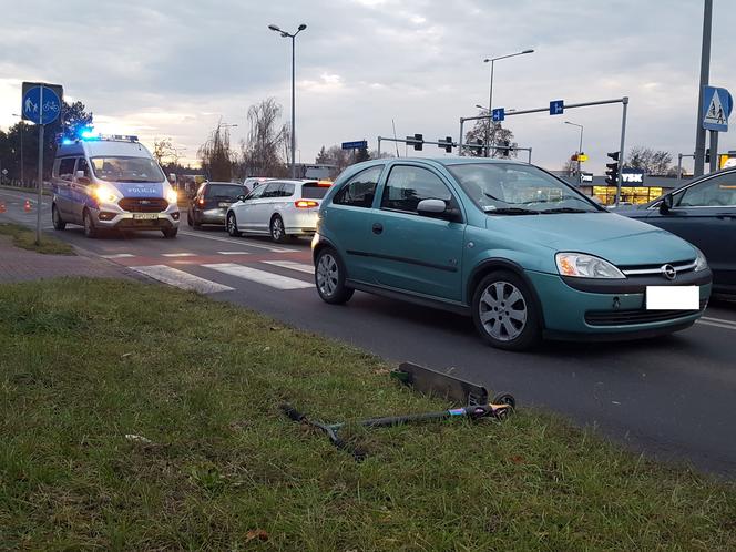 ​12-latek na hulajnodze potrącony na pasach w Lesznie
