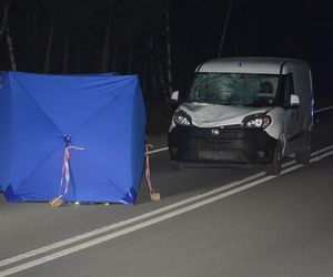 Tragiczny wypadek pod Jasłem. Mężczyzna szedł środkiem drogi i zginął! [ZDJĘCIA]