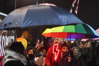 Protest pod domem Jarosława Kaczyńskiego