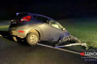 Lisia Góra. Zderzenie dwóch samochodów na drodze krajowej nr 73