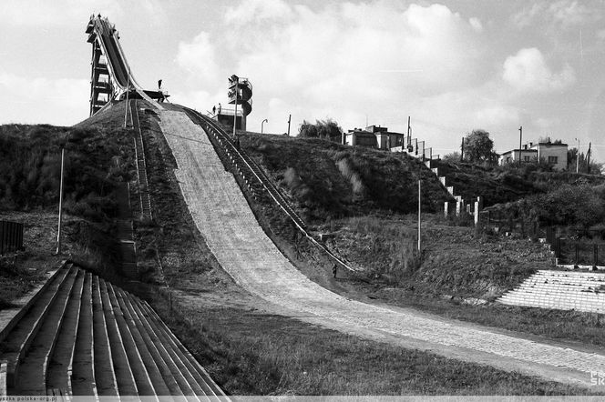 Skocznia w Warszawie 1960r. 