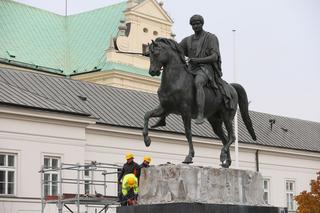 Remont pomnika Józefa Poniatowskiego w Warszawie
