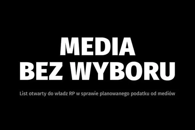MEDIA BEZ WYBORU. List otwarty do władz Rzeczypospolitej Polskiej i liderów ugrupowań politycznych