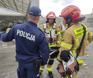 Potężny pożar tworzyw sztucznych w lubelskim 