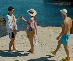 Barwy szczęścia, odcinek 3143: Franek (Mateusz Banasiuk), Regina (Kamila Kamińska), Justin (Jasper Sołtysiewicz) 