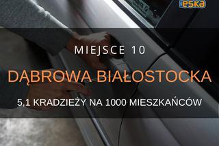 Gdzie w Podlaskiem kradną najwięcej?