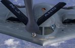 Tankowanie w powietrzu bombowca B-2 Spirit