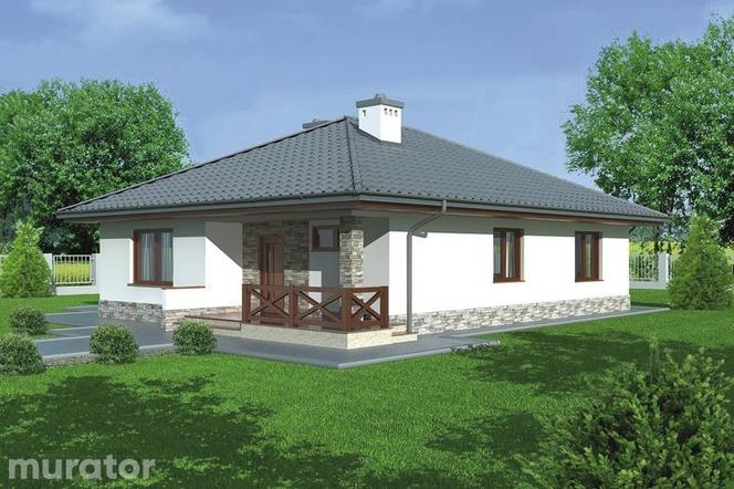 Projekt domu C284 Dom ekonomiczny - wizualizacje, plan, propozycje aranżacji