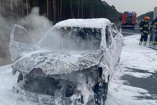 Pożar na obwodnicy w Toruniu. Płonęło auto