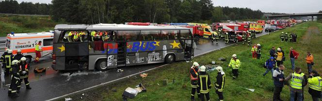 Wypadek polskiego autokaru pod Berlinem
