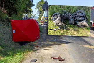 Na drodze został tylko jego but. Motorowerzysta zginął w zderzeniu z fordem! [ZDJĘCIA]