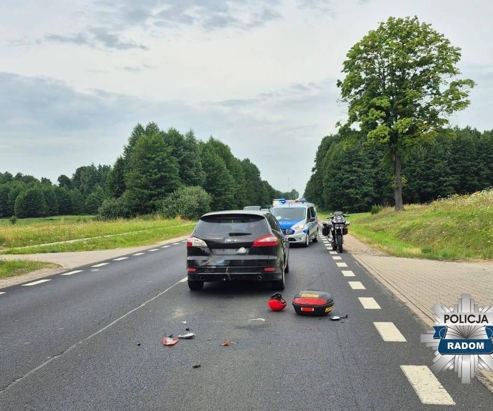 Tragiczny wypadek motocyklisty pod Radomiem. 77-latek walczy o życie!
