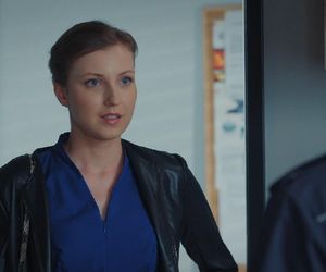 M jak miłość, odcinek jubileuszowy. Natalka (Dominika Suchecka), Adam (Patryk Szwichtenberg)