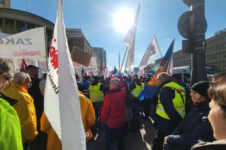Protest kolejarzy Warszawa 15.10.2025